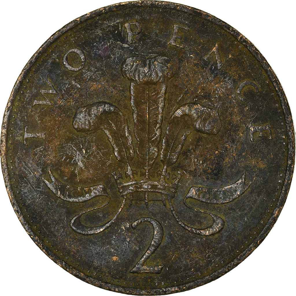Moneda, Gran Bretaña, 2 Pence, 1989