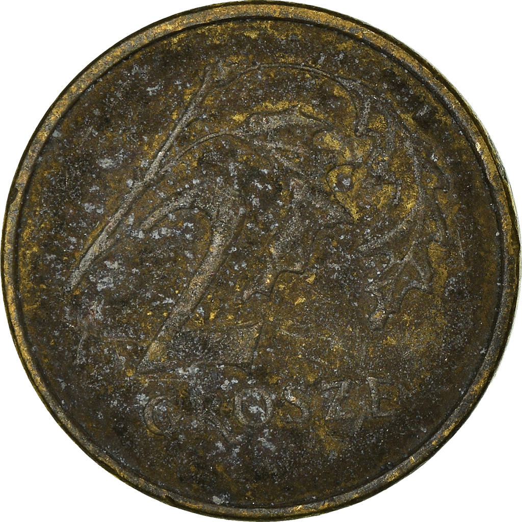 Moneda, Polonia, 2 Grosze, 1999