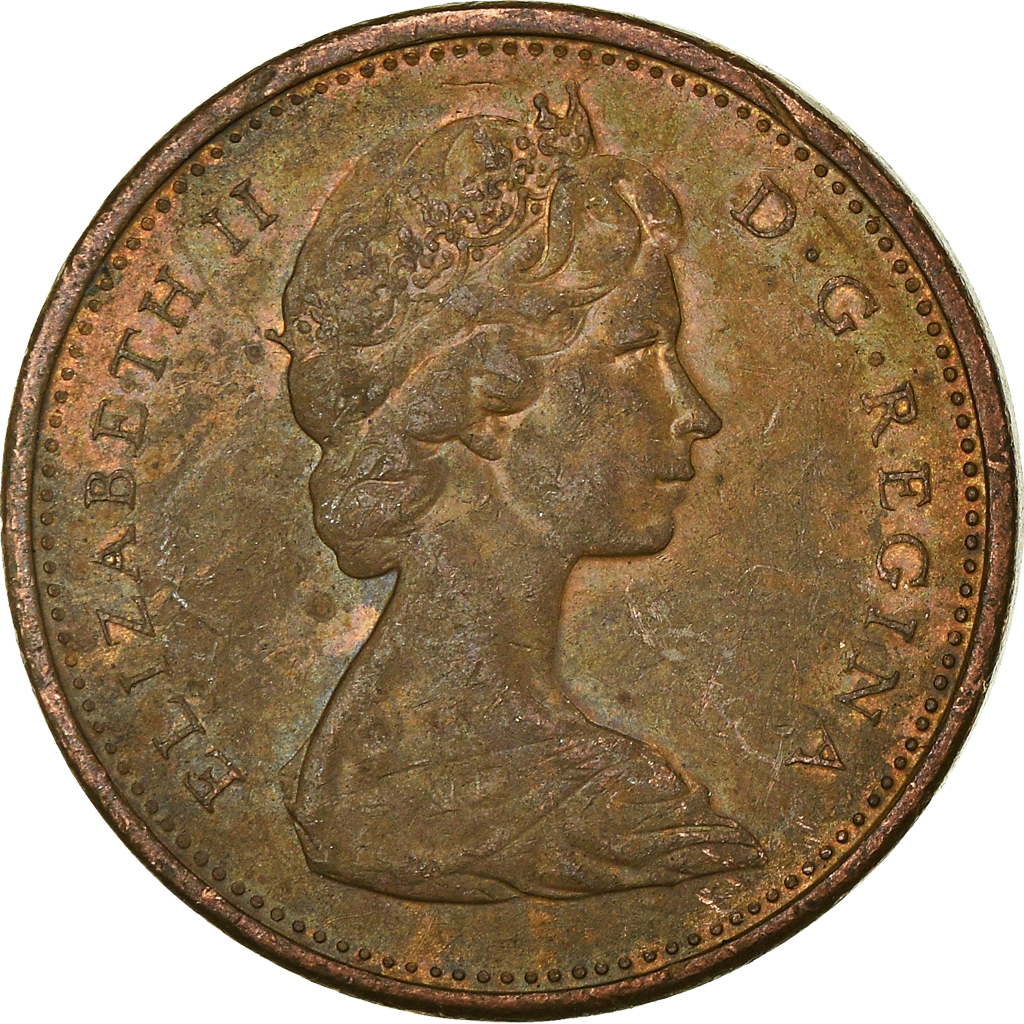 Moneda, Canadá, Cent, 1965