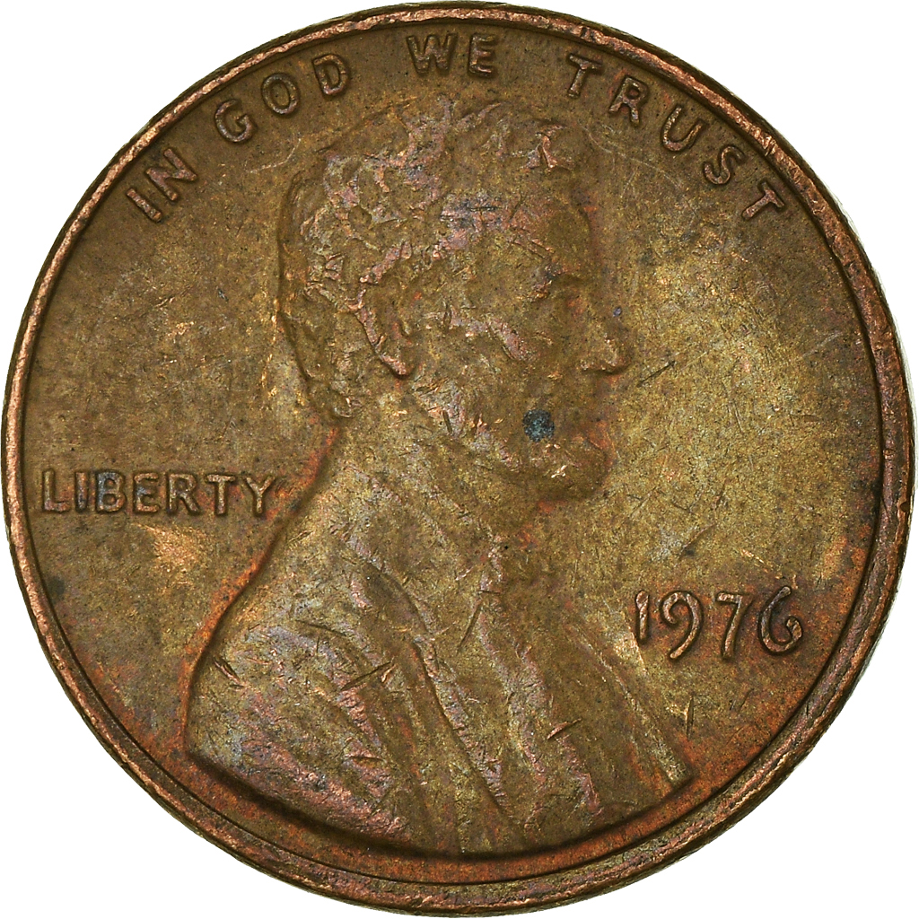 Moneda, Estados Unidos, Cent, 1976