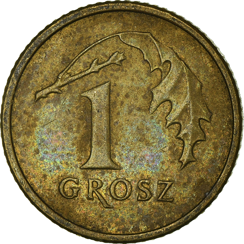 Moneda, Polonia, Grosz, 2002