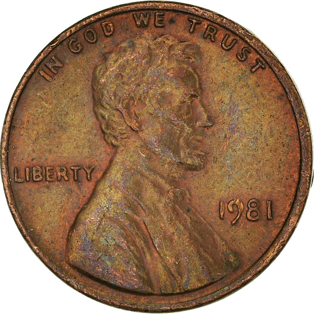Moneda, Estados Unidos, Cent, 1981