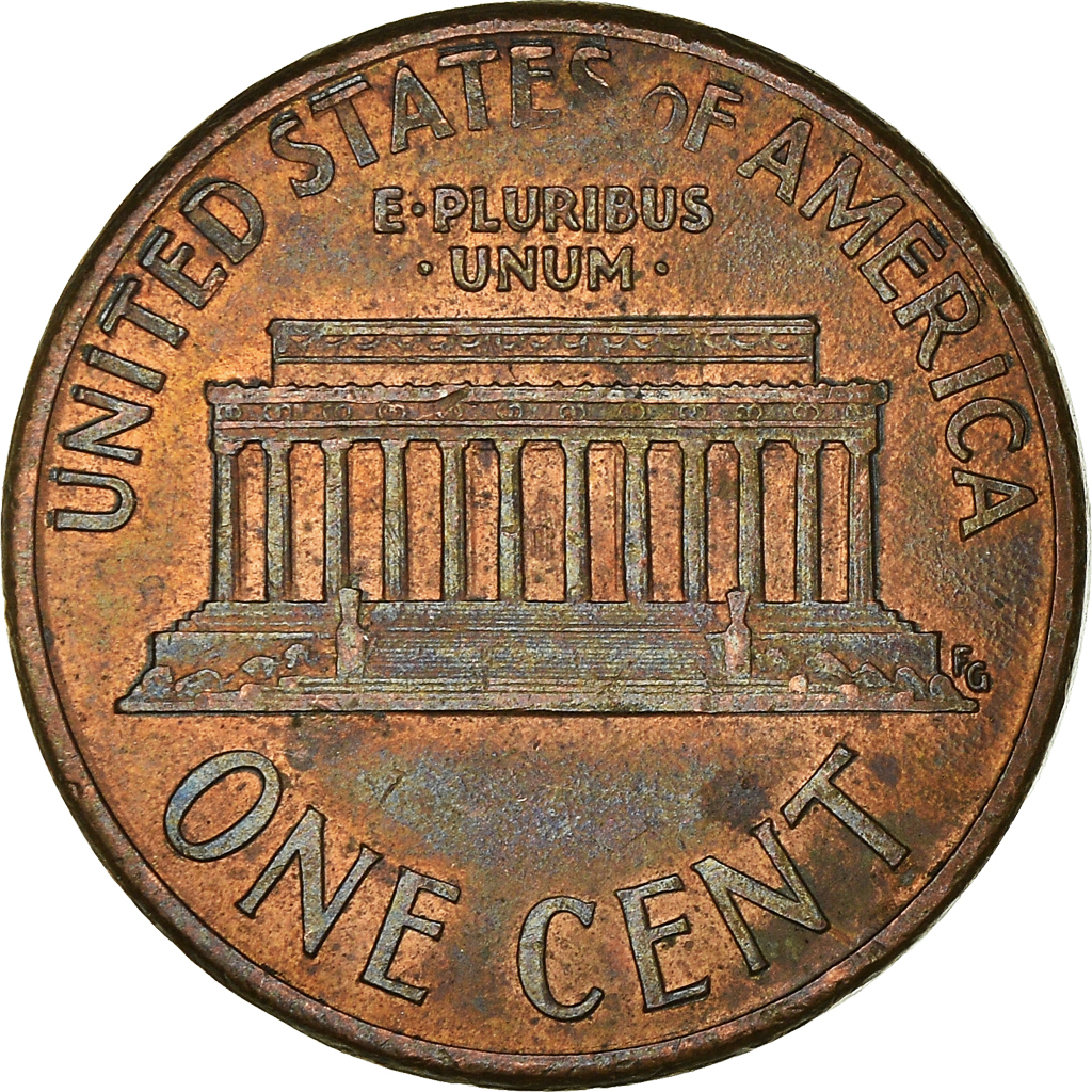 Moneda, Estados Unidos, Cent, 1990