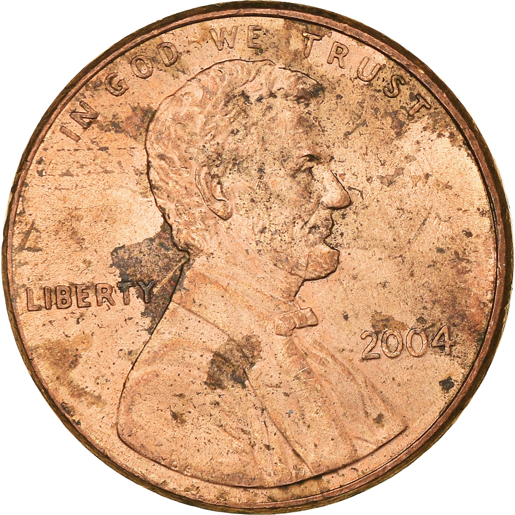 Moneda, Estados Unidos, Cent, 2004