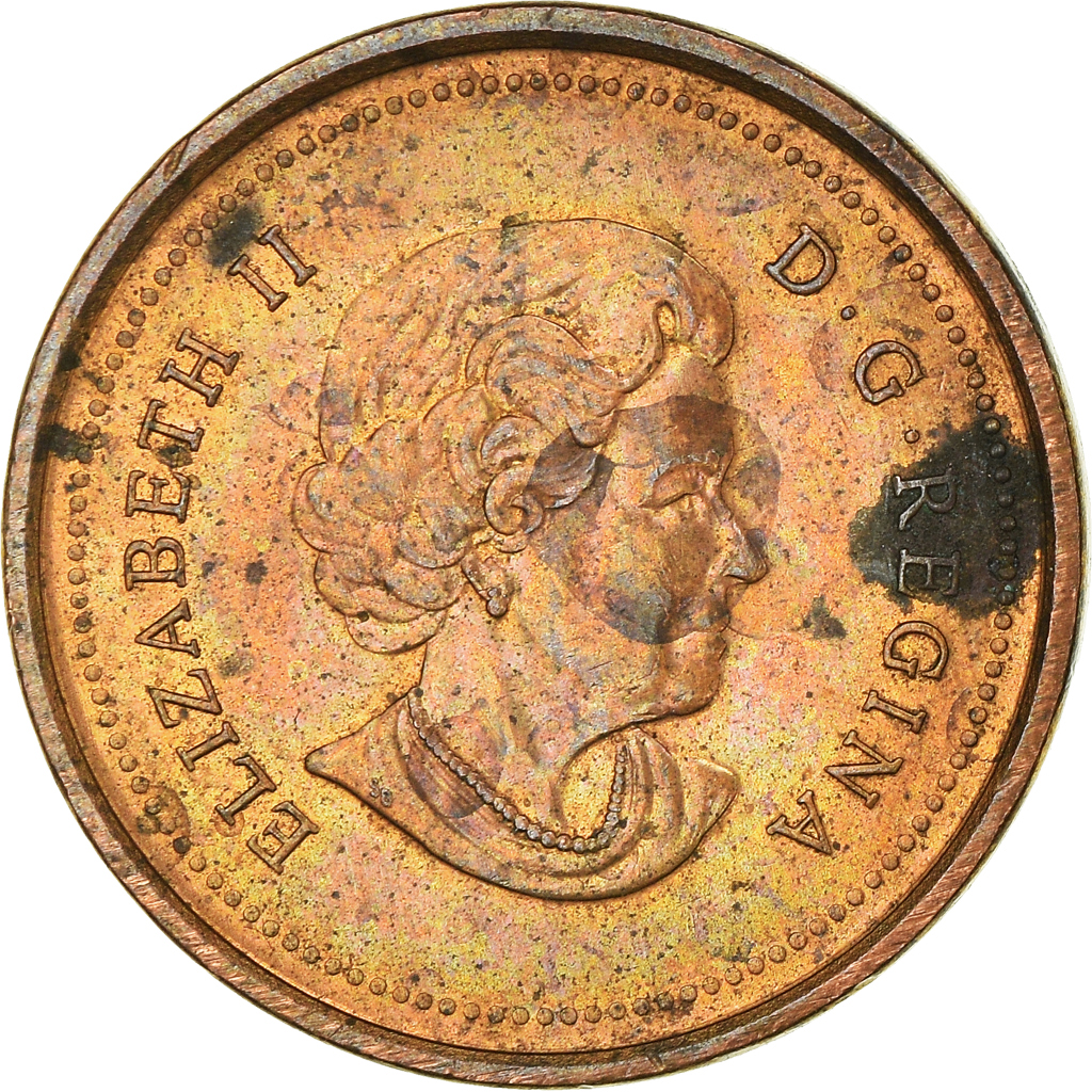 Moneda, Canadá, Cent, 2004