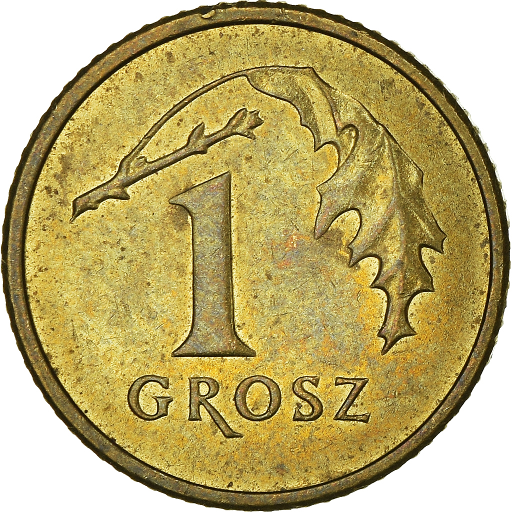 Moneda, Polonia, Grosz, 2002