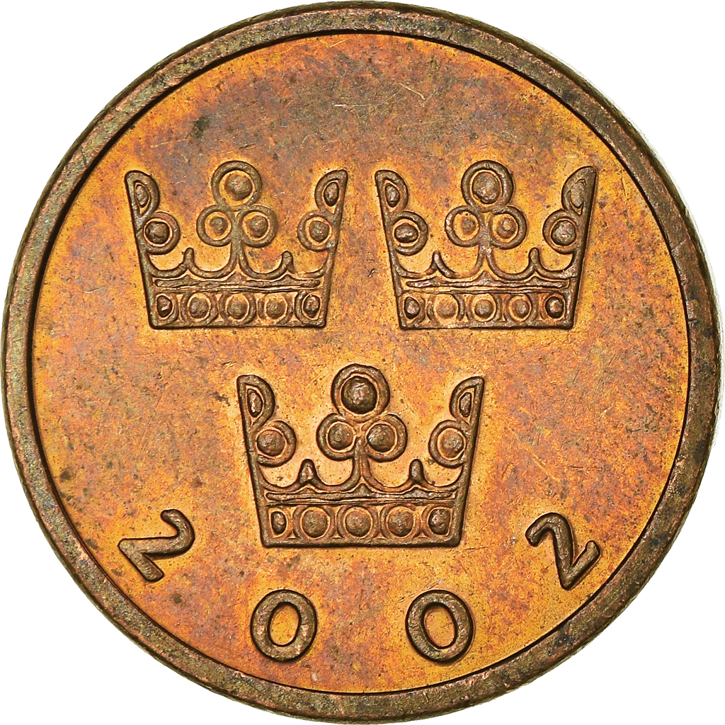 Moneda, Suecia, 50 Öre, 2002