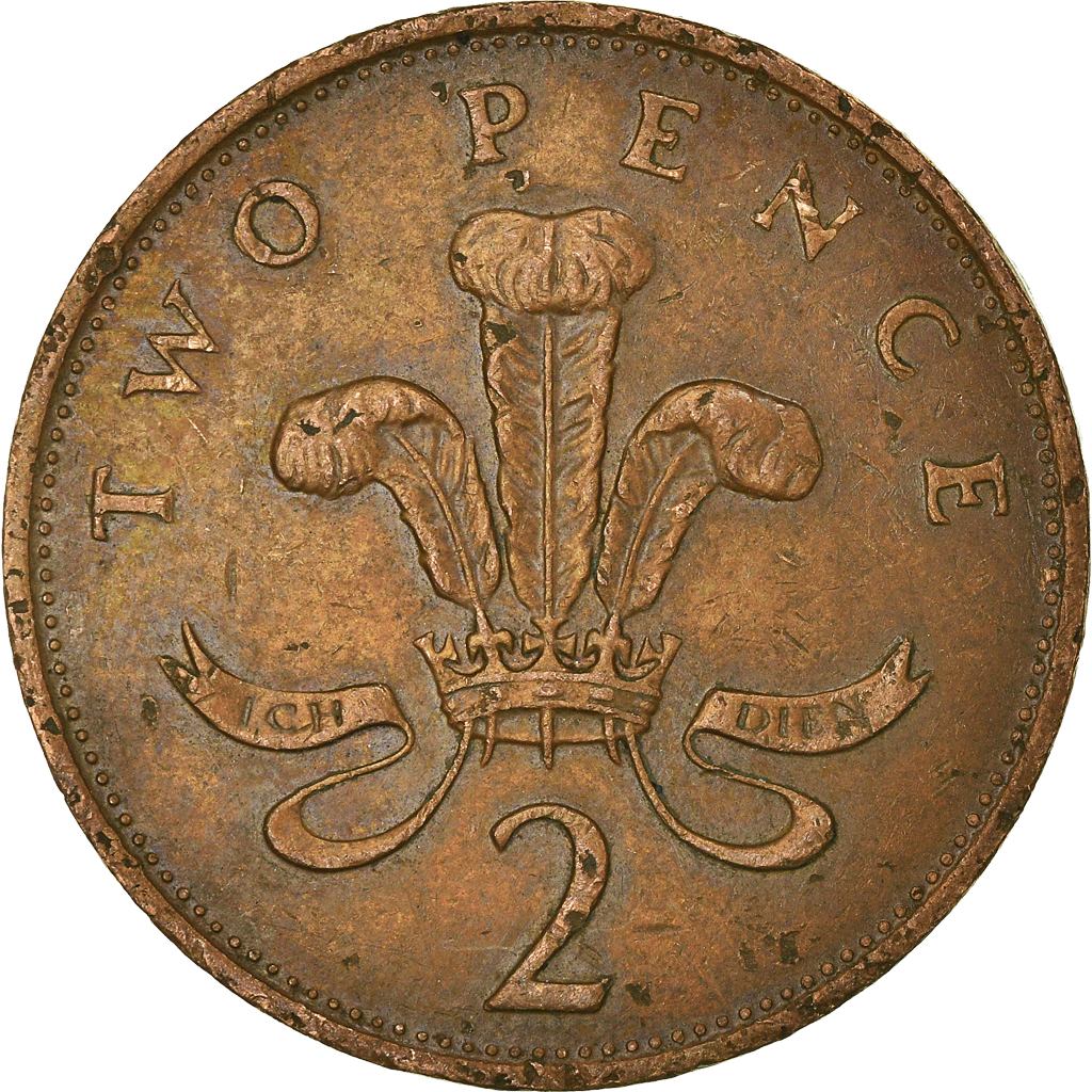 Moneda, Gran Bretaña, 2 Pence, 1990