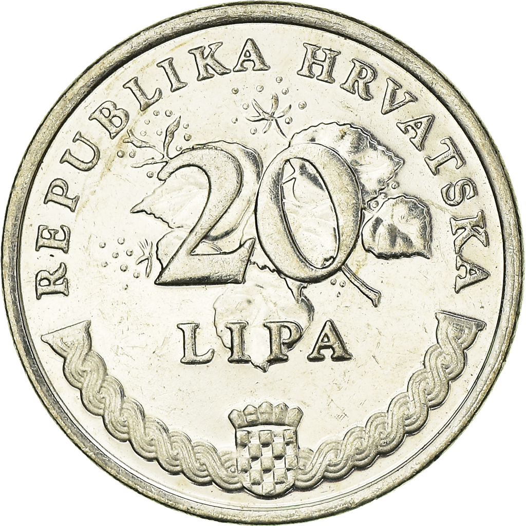 Moneda, Croacia, 20 Lipa, 2015