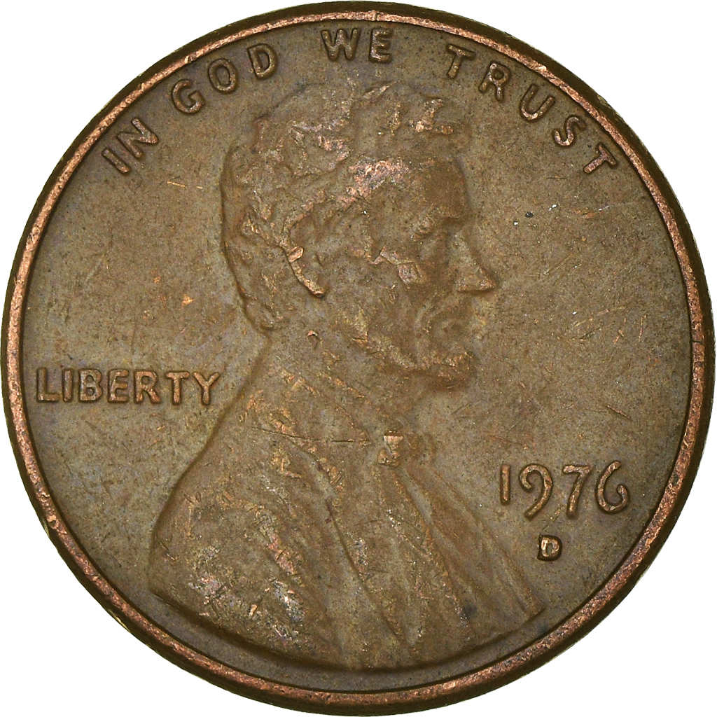 Moneda, Estados Unidos, Cent, 1976