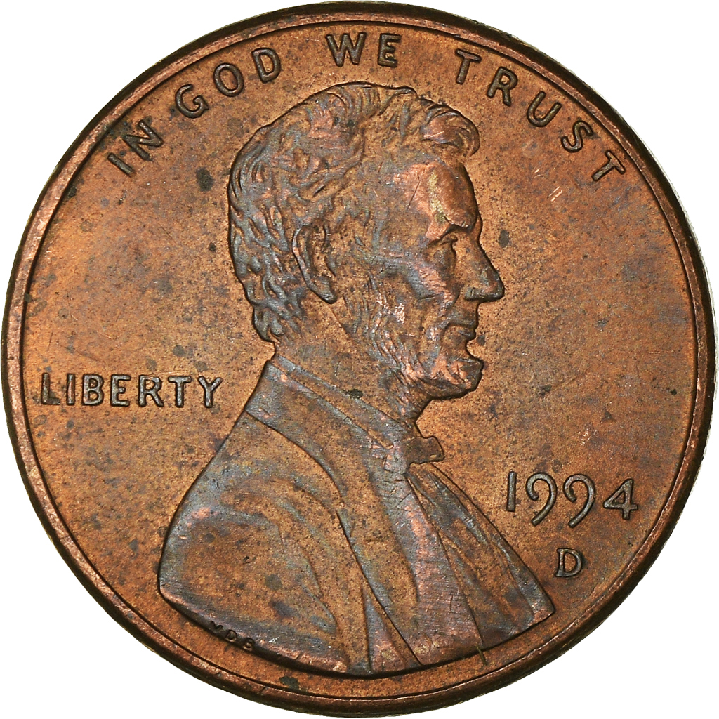 Moneda, Estados Unidos, Cent, 1994