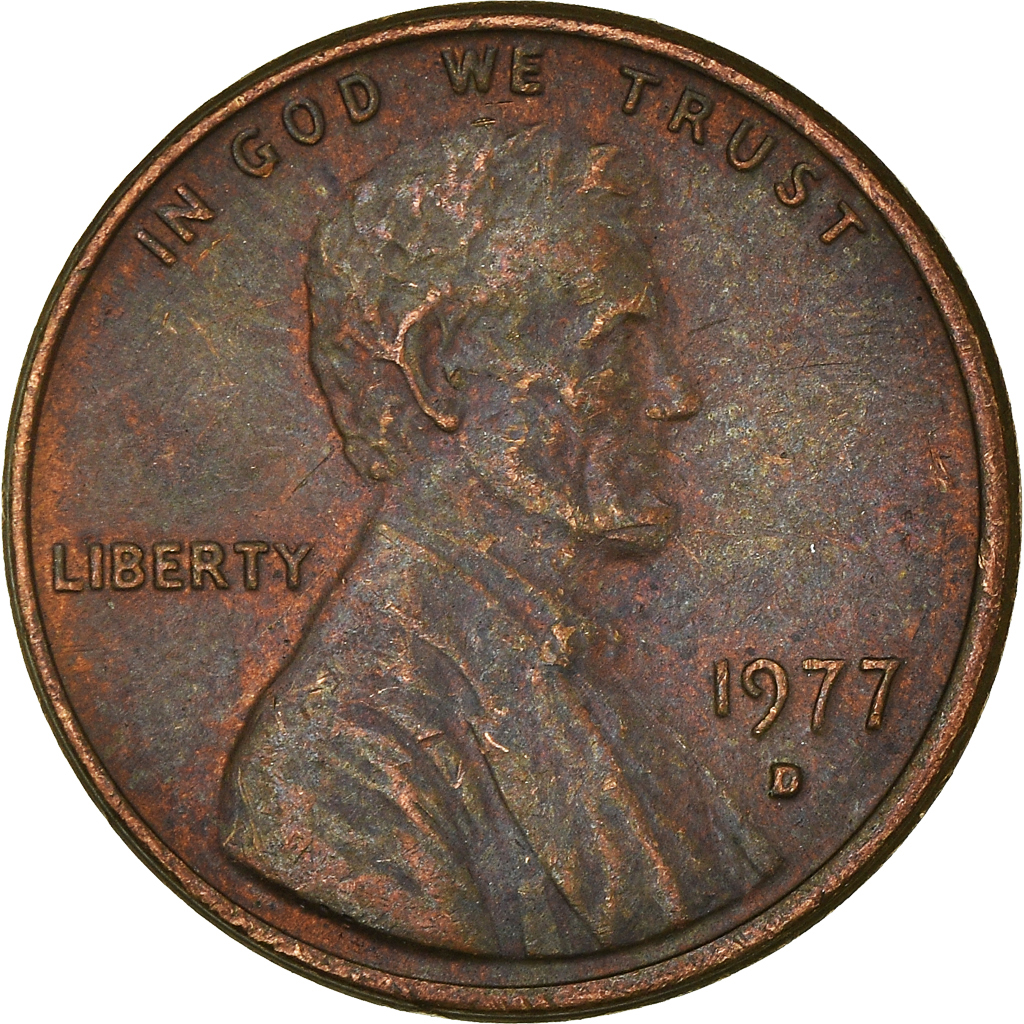 Moneda, Estados Unidos, Cent, 1977