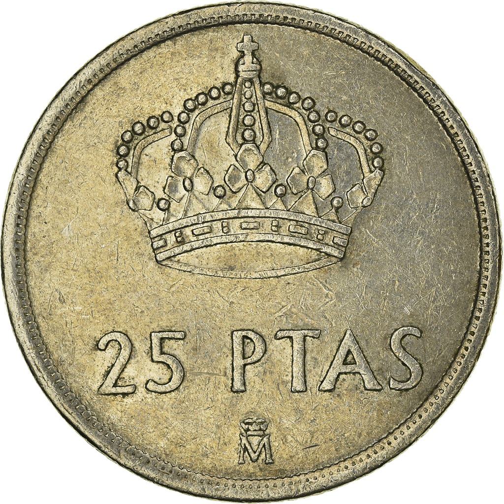 Moneda, España, 25 Pesetas, 1982