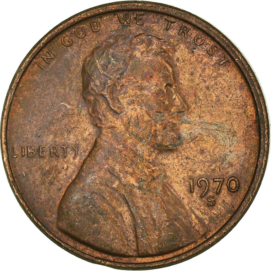 Moneda, Estados Unidos, Cent, 1970