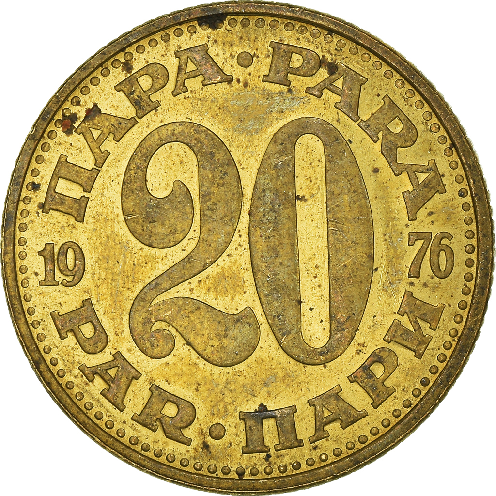 Moneda, Yugoslavia, 20 Para, 1976