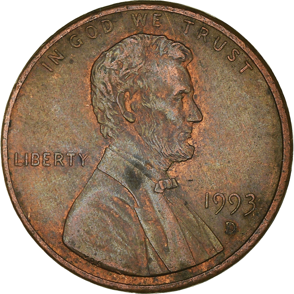 Moneda, Estados Unidos, Cent, 1993