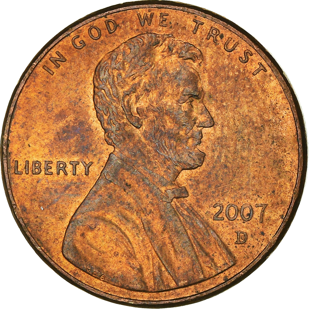 Moneda, Estados Unidos, Cent, 2007