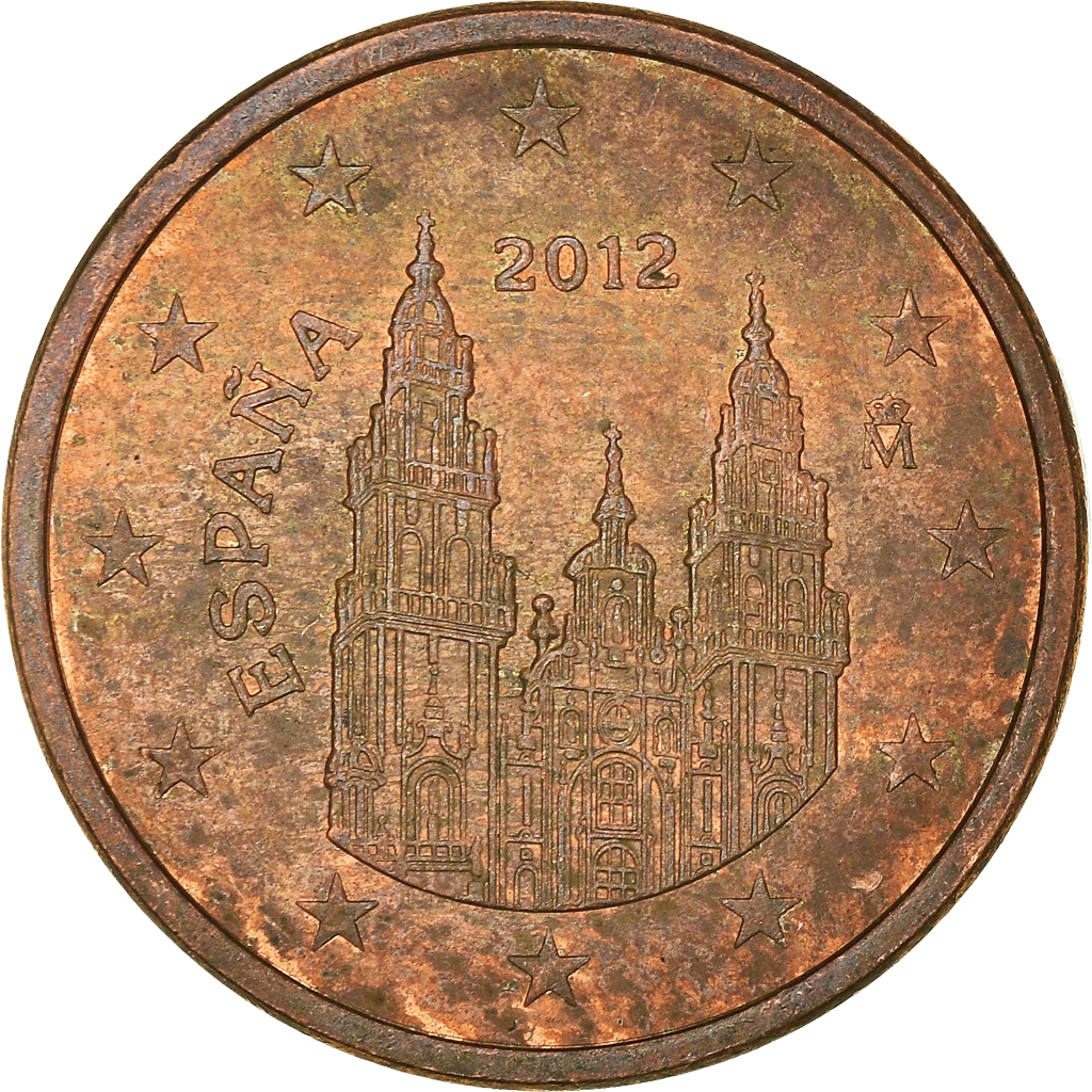 Moneda, España, 5 Euro Cent, 2012