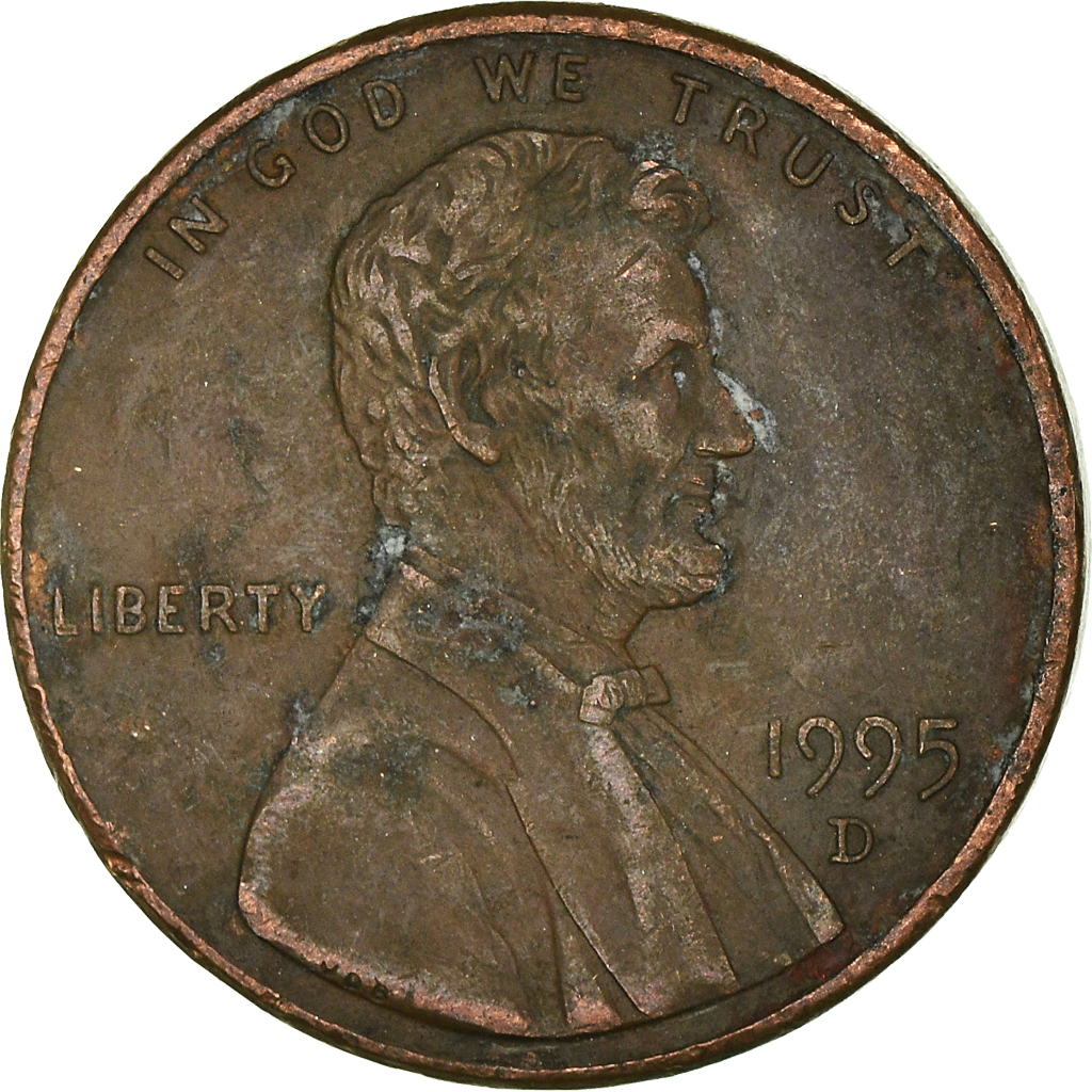 Moneda, Estados Unidos, Cent, 1995