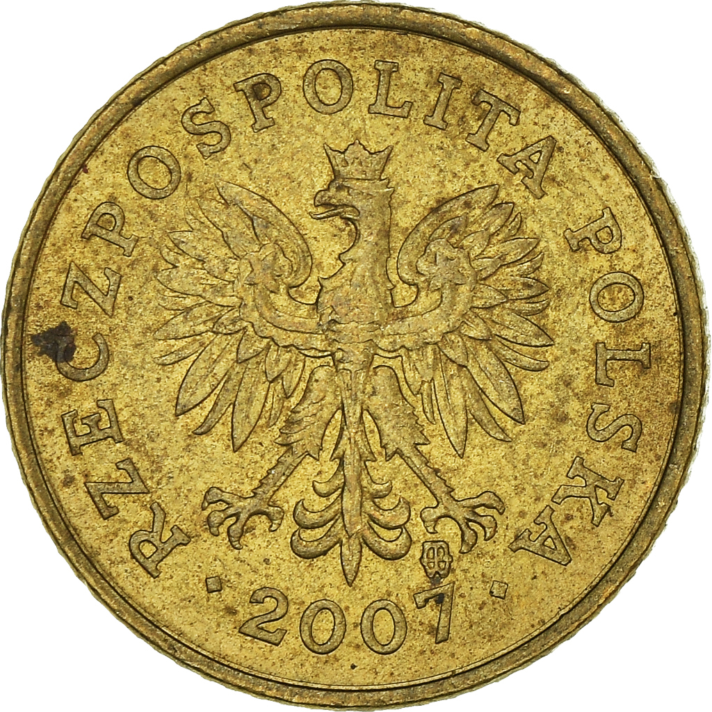 Moneda, Polonia, Grosz, 2007