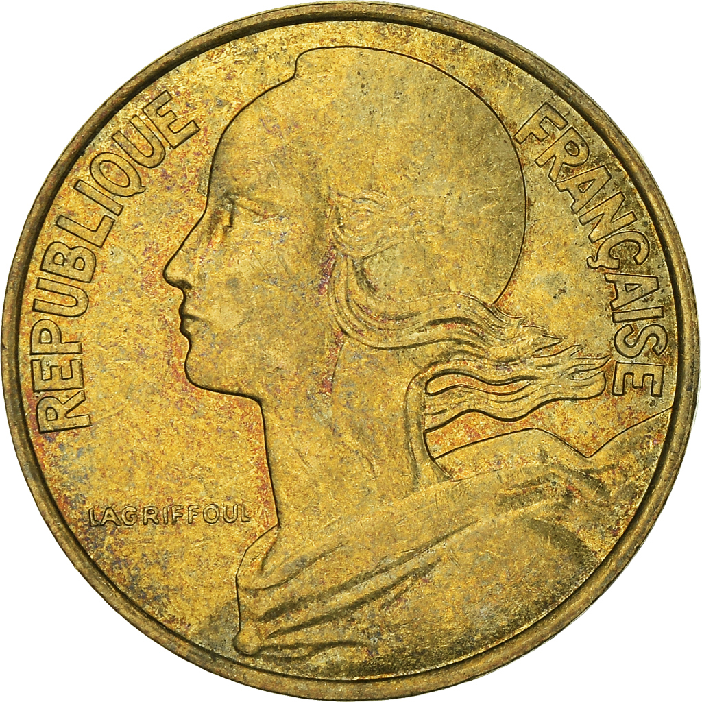 Moneda, Francia, 10 Centimes, 1993