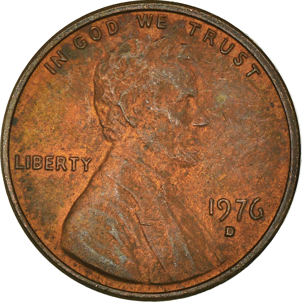 Moneda, Estados Unidos, Cent, 1976