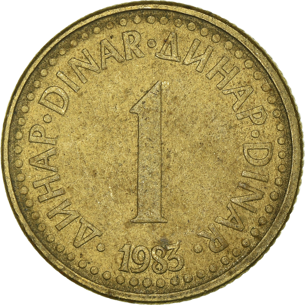 Moneda, Yugoslavia, Dinar, 1983