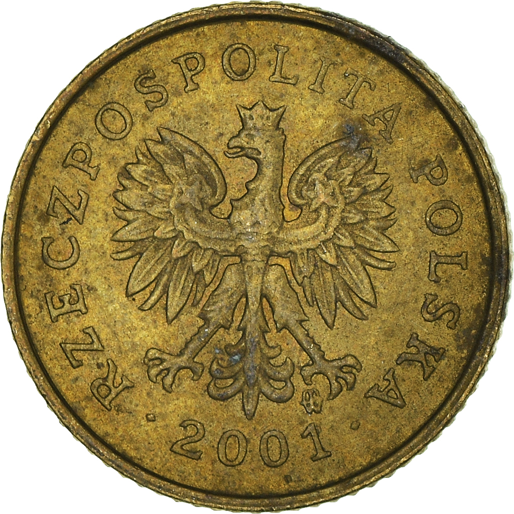 Moneda, Polonia, Grosz, 2001