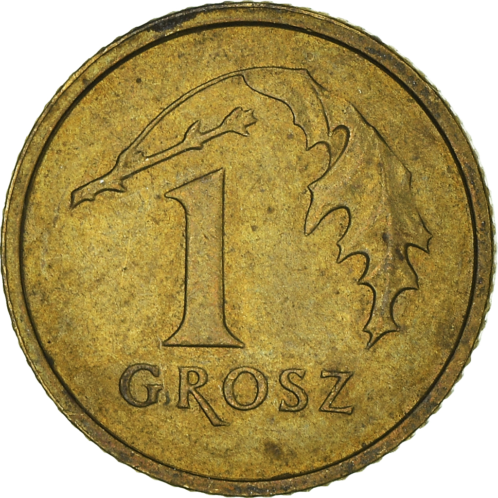Moneda, Polonia, Grosz, 2001