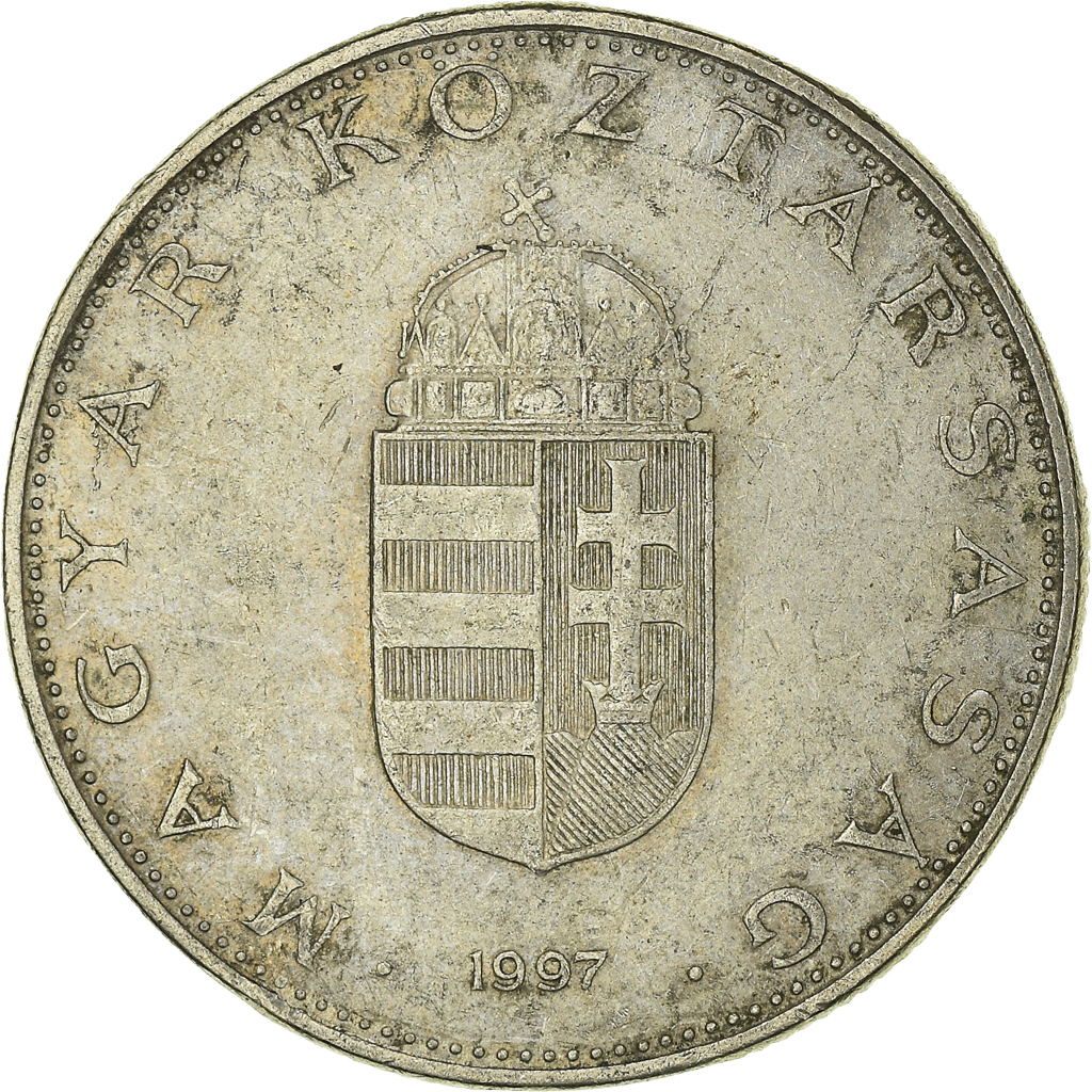 Moneda, Hungría, 10 Forint, 1997