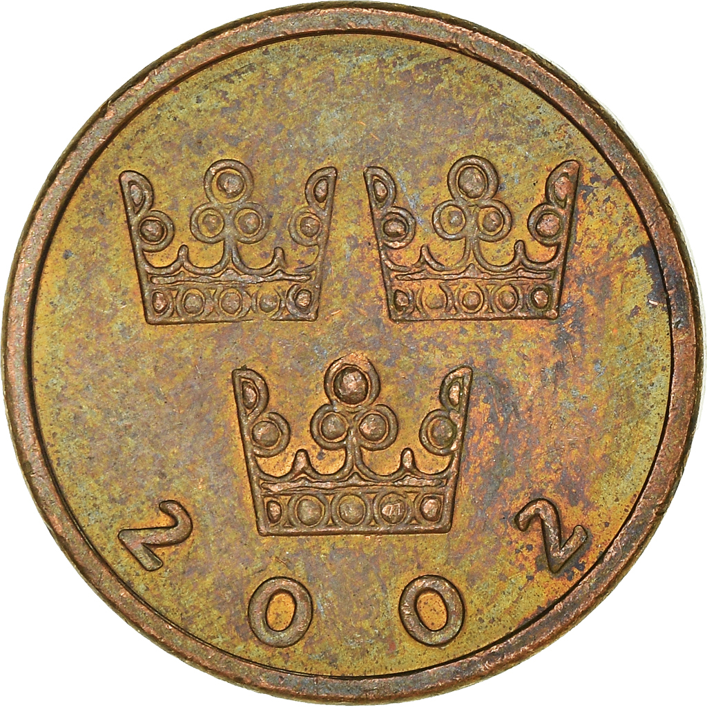 Moneda, Suecia, 50 Öre, 2002