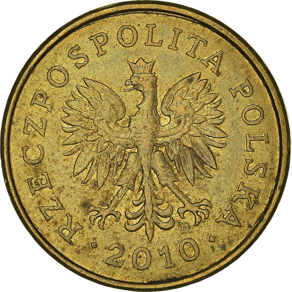 Moneda, Polonia, 2 Grosze, 2010