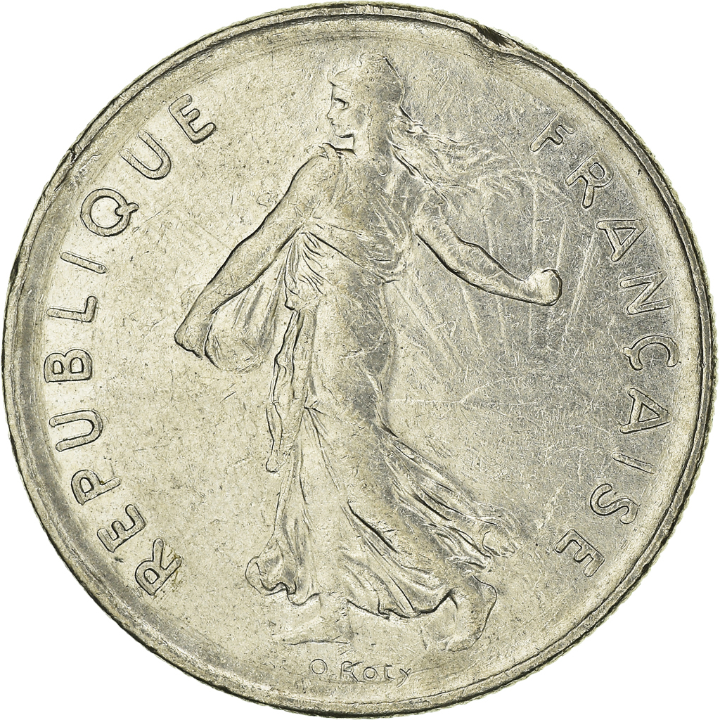 Moneda, Francia, 5 Francs, 1978