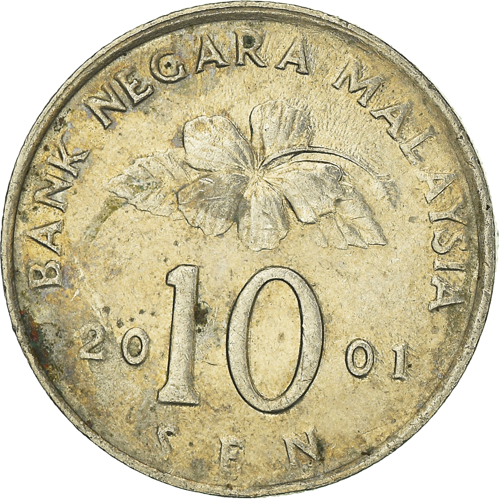 Moneda, Malasia, 10 Sen, 2001