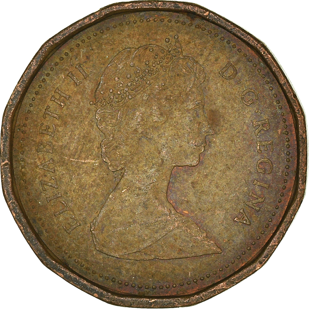 Moneda, Canadá, Cent, 1987