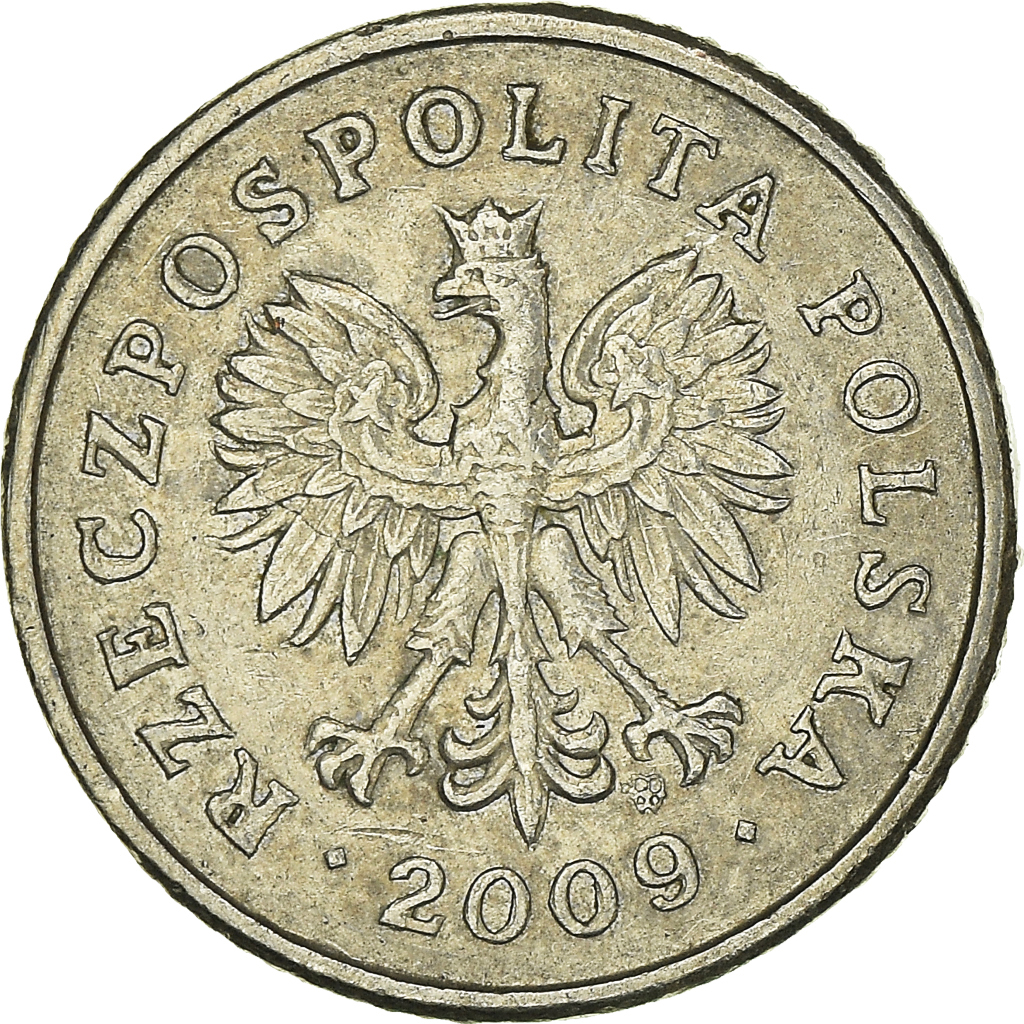 Moneda, Polonia, 10 Groszy, 2009