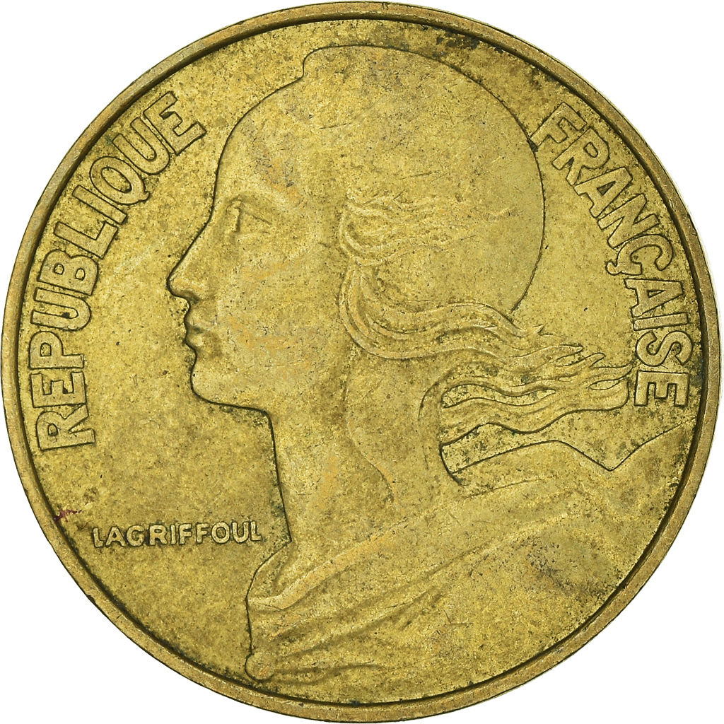 Moneda, Francia, 20 Centimes, 1981