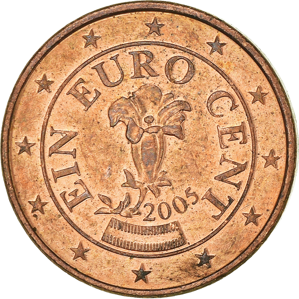 Moneda, Austria, Euro Cent, 2005