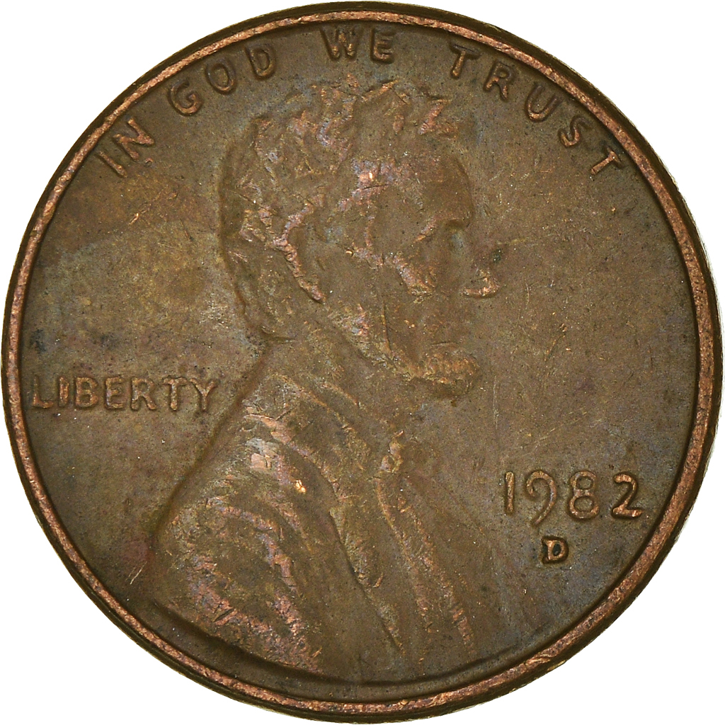 Moneda, Estados Unidos, Cent, 1982