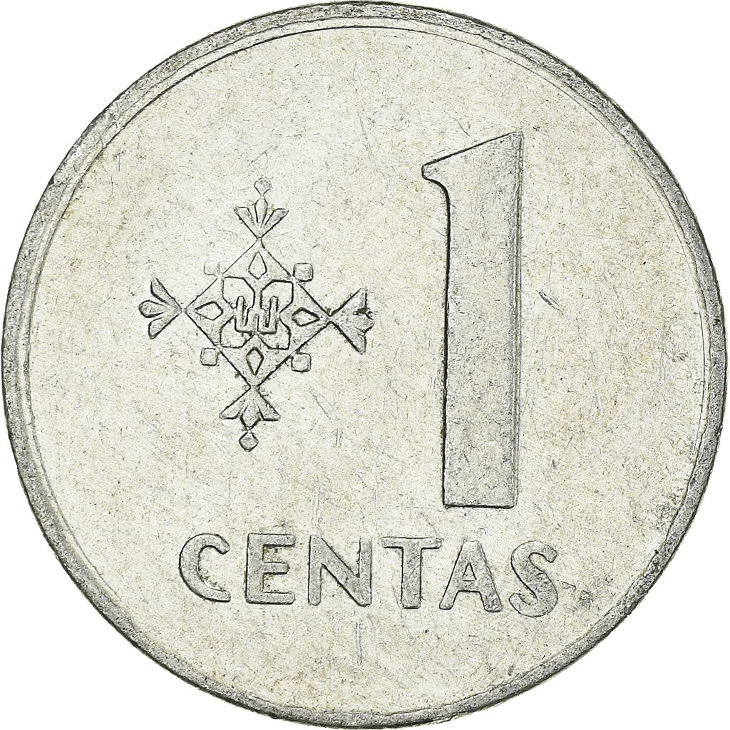 Moneda, Lituania, Centas, 1991