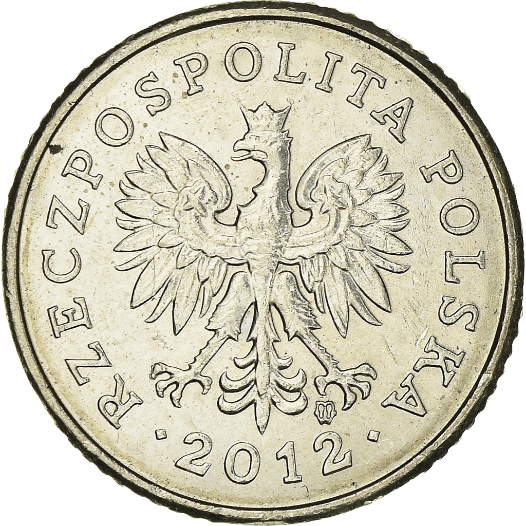 Moneda, Polonia, 10 Groszy, 2012