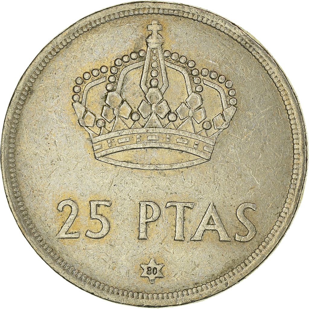 Moneda, España, 25 Pesetas