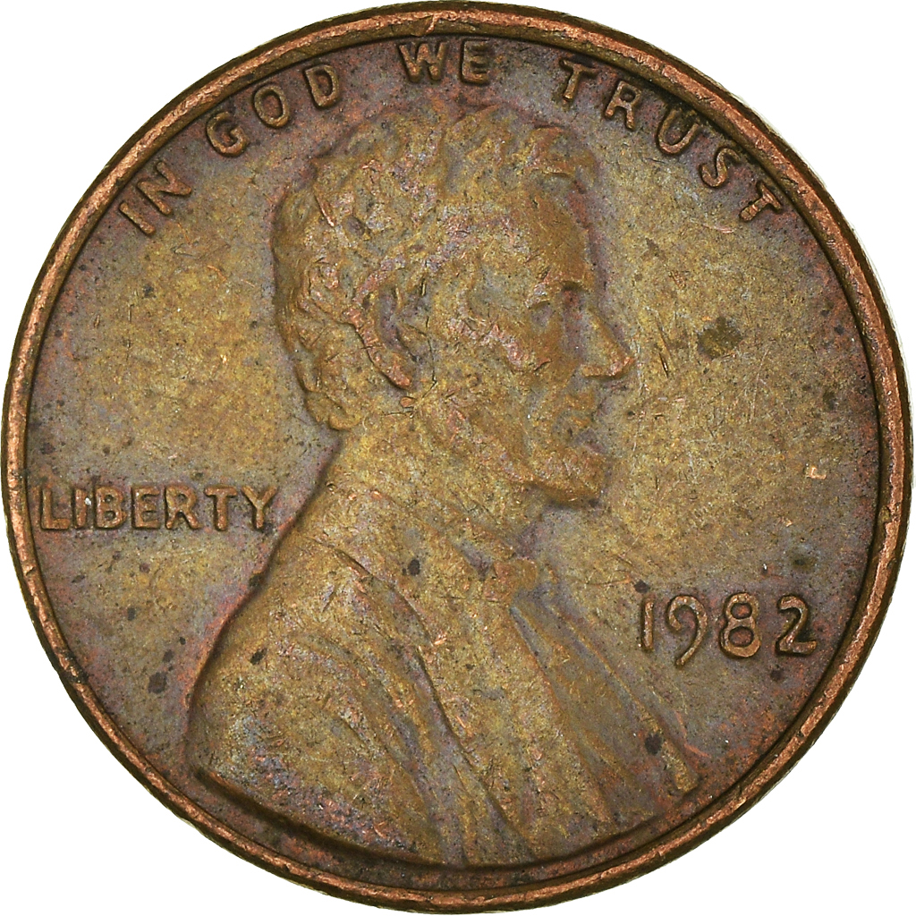 Moneda, Estados Unidos, Cent, 1982