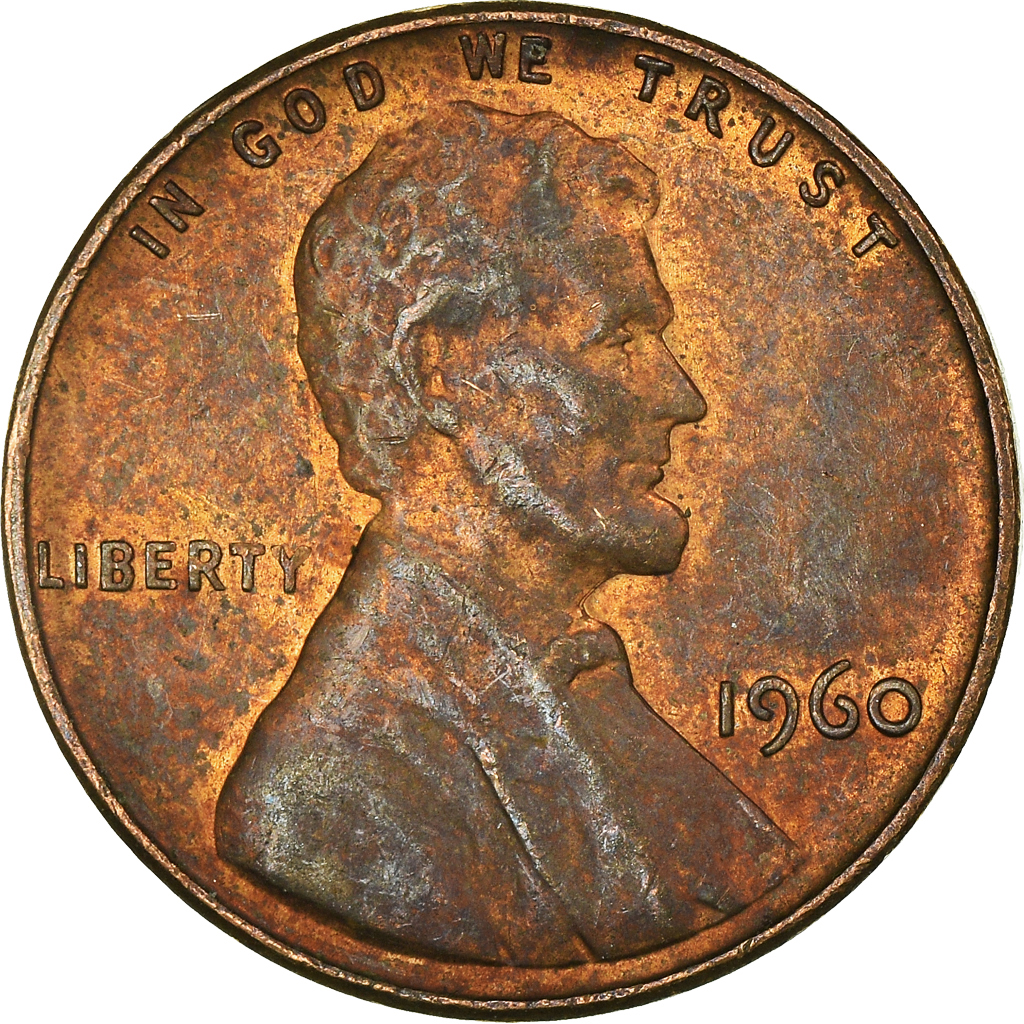 Moneda, Estados Unidos, Cent, 1960