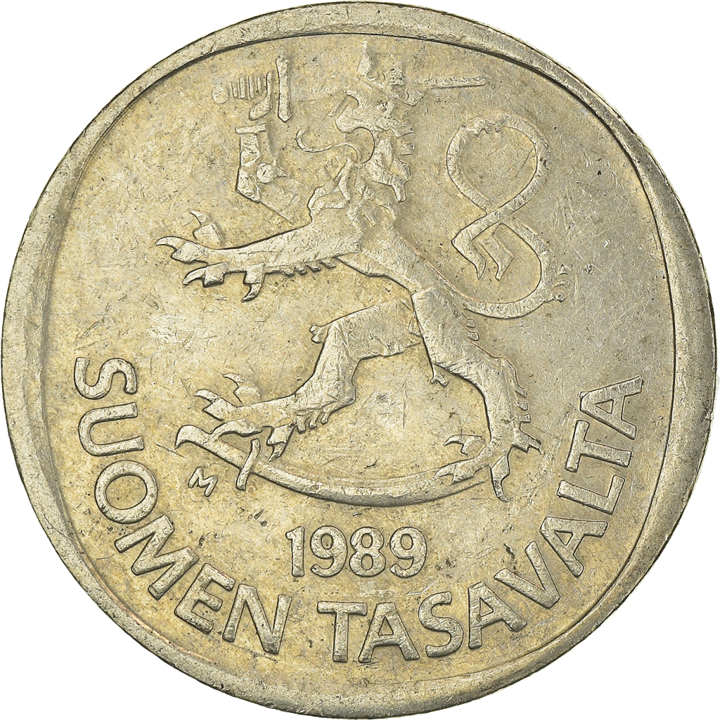 Moneda, Finlandia, Markka, 1989