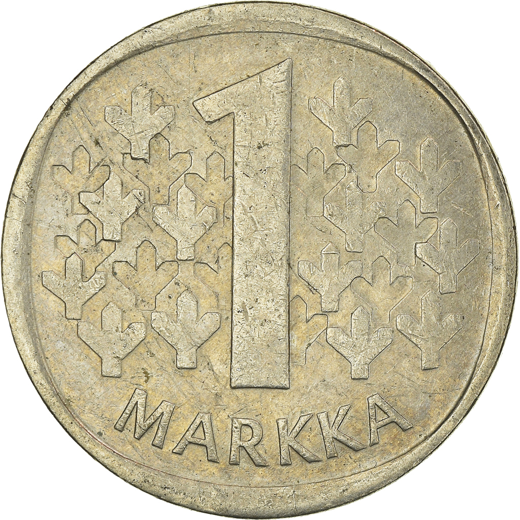 Moneda, Finlandia, Markka, 1989