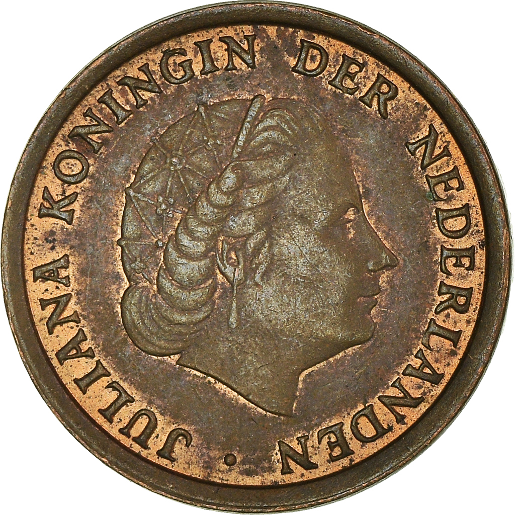 Moneda, Países Bajos, Cent, 1969