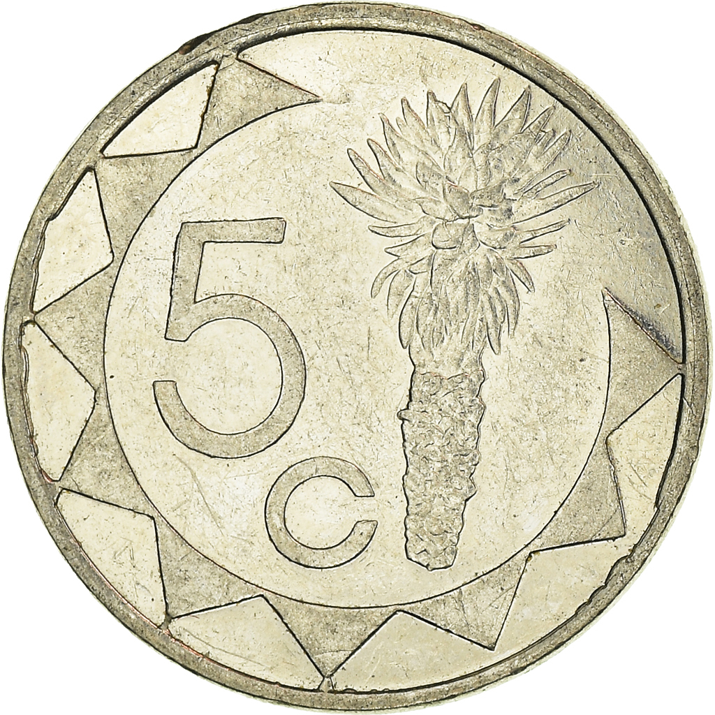 Moneda, Namibia, 5 Cents, 1993