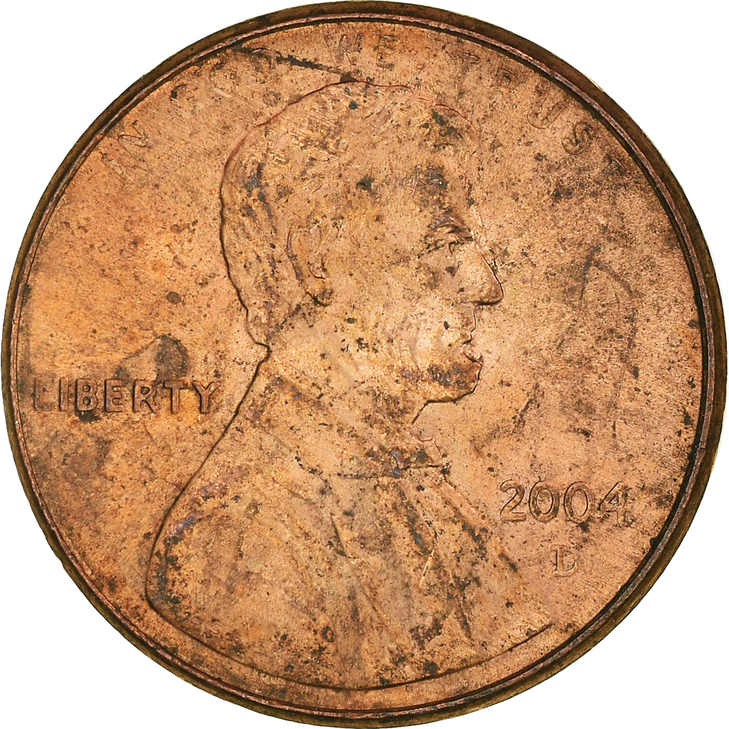 Moneda, Estados Unidos, Cent, 2004
