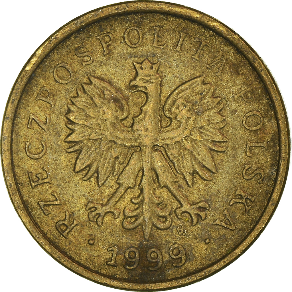 Moneda, Polonia, 2 Grosze, 1999